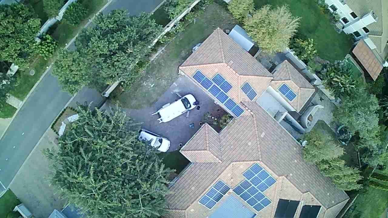 Double-storey home solar installation