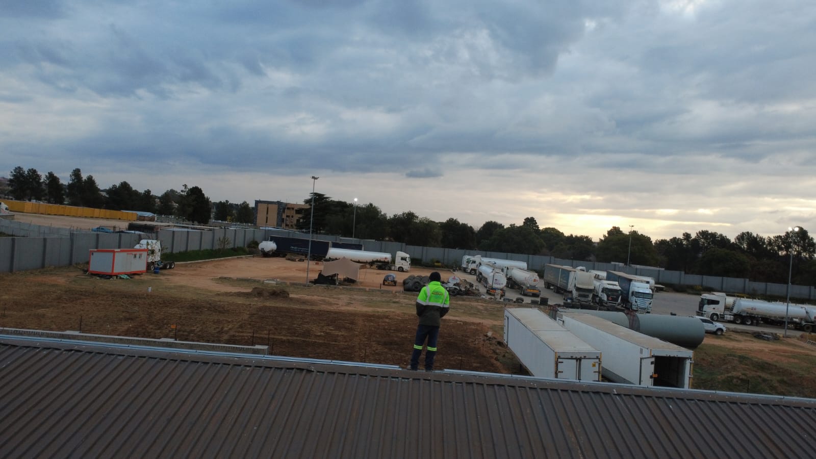 Commercial rooftop installation survey
