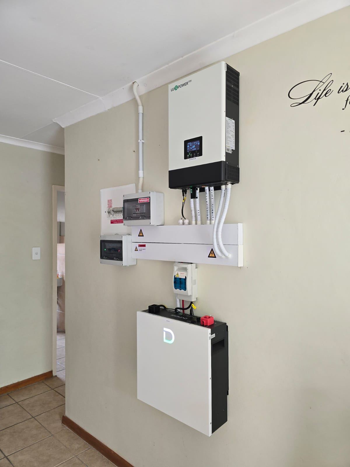 Home inverter battery cabinet